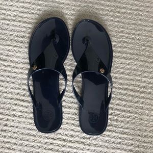 Navy Tory Burch jelly sandal size 9